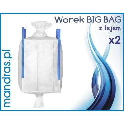 Worek PP BIG BAG z lejem x2 Worek PP BIG BAG z lejem x2